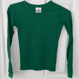 Green Kids Matching Cotton Hanna Andersson Long Sleeve and Pant Two Piece